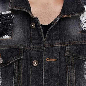 Chaqueta Vaquera Urbana de Invierno para Hombre con Logotipo Frontal, Diseñada para un Rendimiento Fuerte, Comodidad Confiable, Estilo Urbano Moderno y Limpio - Product Image 4