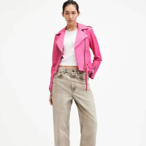 Custom Women's Pink PU Faux Leather <b>Jacket</b> Slim Fit Motorcycle Biker Coat Fashion <b>Ladies</b> Short Streetwear Outerwear Wholesale - Product Image 3