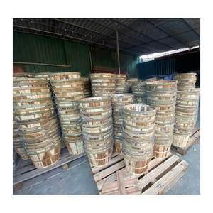 Produits pour les pêcheurs: Panier de crabe de haute qualité en bois durable et robuste // Panier de crabe en bois rond fait à la main de 99GD - Product Image 3