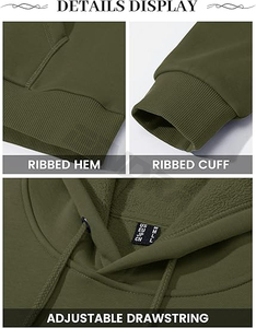 Sweat à capuche thermique en molleton ultra-chaud 100% coton pour un confort et un style ultimes au printemps - Product Image 5