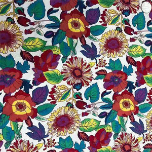 Tela estampada de popelina de algodón de primavera 100% popelina de algodón estampado floral de girasol de jardín para niños vestido de falda de camisa de mujer - Product Image 5