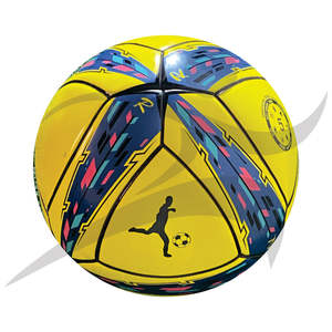Balones de fútbol paquistaníes personalizados Fabricante de fútbol de PU Premium Nuevo diseño 2026 Servicio OEM y ODM 440 Gramos - Product Image 1