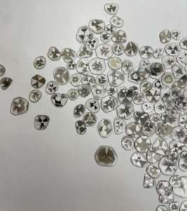 Trapiche Lâche Diamant Bijoux Naturel Trapiche Noir Et Blanc Diamant Bijoux - Product Image 1