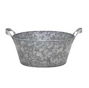 Vente chaude Rond Fer Planteur Gris Oxydase Couleur Pot De Fleur pour La Maison De Mariage Décoration Personnalisé pour Une Utilisation De Jardin - Product Image 2