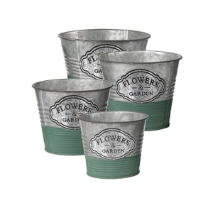 Jardinière galvanisée moderne pour les jardins de toit et de terrasse Jardinière galvanisée au design élégant pour les jardins contemporains - Product Image 1