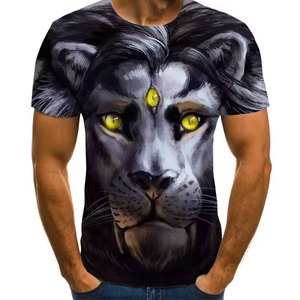 Camiseta de verano informal de manga corta de secado rápido ecológica con impresión Digital personalizada para hombre de poliéster 100% de calidad profesional - Product Image 4