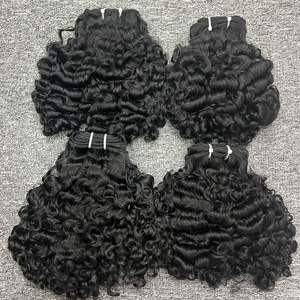 Cheveux birmans bouclés dans la trame, cheveux 100% humains, cheveux bruts un donneur - Product Image 1