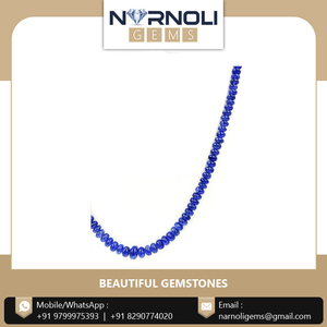 Brins de perles micro-facettées en saphir naturel étincelant, ligne élégante de fabrication de bijoux en pierres précieuses, emballage personnalisé pour colliers pour femmes - Product Image 3