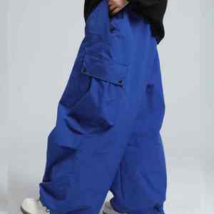 Pantalon de ski unisexe ample, respirant, imperméable, léger, multi-poches, écologique, évacuant l'humidité, puissant pour le ski et la neige - Product Image 4