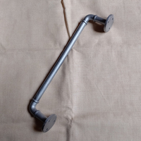 RAJVASANT Tiradores y Manijas Decorativas Vintage Tradicionales de Hierro Fundido y Latón para Puertas y Ventanas de Cocina, Tamaños de 14 y 24 Pulgadas