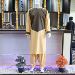 Robe afghane respirante de style traditionnel Ensemble complet de robe afghane pour hommes à des prix abordables - Product Image 1