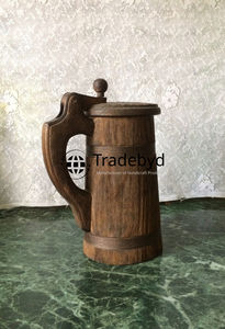 Wide wood mug with classic feel ideal for cabin decor lodge dining rustic gatherings or mindful drinking moments Tradebyd - Product Image 2