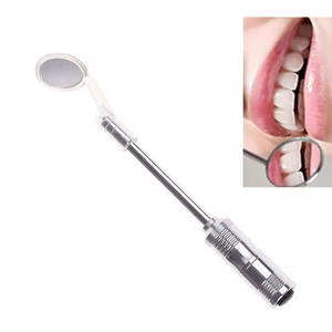 Miroir buccal dentaire Clear View avec poignée détachable en acier inoxydable pour dentistes - Product Image 1