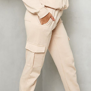 Custom Logo Autumn Essentials Oversized <b>Jogger</b> Baggy Elastic Waistband 100% Cotton <b>Fleece</b> Lightweight <b>Women</b> Sweat Pant - Product Image 4