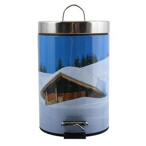 Contenedor de Basura de Acero Inoxidable MSV 100527-3 Litros, Color Sepia - Product Image 1