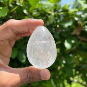 A + Chất Lượng Tự Nhiên Rõ Ràng Pha Lê Thạch Anh Đá Chữa Bệnh Siêu Hình Thiền Điện Trứng, Pha Lê Trứng Pha Lê Quà Tặng Trang Trí Nội Thất - Product Image 2