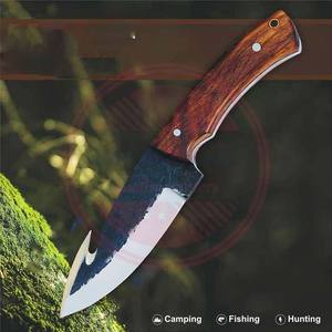 Cuchillo de carnicero de acero inoxidable para uso diario en la cocina, cuchillo de carnicero profesional multifunción con mango de madera y Funda de cuero - Product Image 4