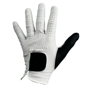Gants de golf pour adultes avec logo personnalisé, couleur personnalisée, vente en gros, prix bas, adhérence stable, paume en cuir pour gaucher, taille plus, gants de sport - Product Image 4