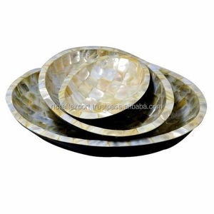 Ensaladeras de nácar de alta calidad para servir, para el hogar, vajilla de frutas, vajilla - Product Image 3