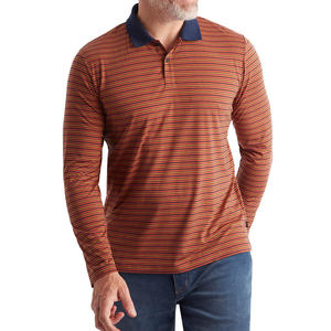 Polo de Manga Larga para Hombre, Estilo Contemporáneo, Diseño Color Block, Detalles Elegantes y Refinados, Corte Equilibrado - Product Image 3