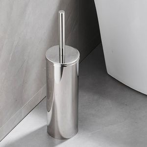 Porte-brosse de toilette en métal au design compact pour les petites zones de salle de bain, assurant un gain de place et un aspect propre - Product Image 5