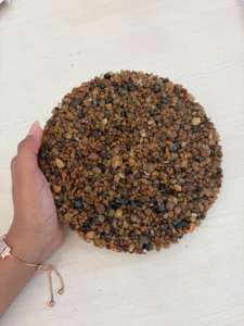 Galets ronds de couleurs mélangées naturelles, écologiques, en vrac pour l'aménagement paysager, les jardins et la construction de parcs - Product Image 4