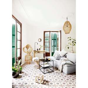 Grand abat-jour de luxe en rotin de style asiatique avec jonc de mer et cadre en PC japonais moderne en bambou pour la décoration intérieure de la maison - Product Image 2