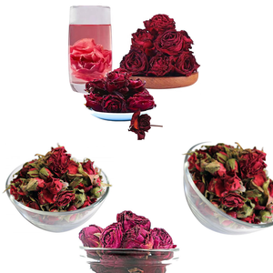 Fleur de rose rouge séchée | Utilisé dans les projets de bien-être, de spa et de bricolage - Product Image 1