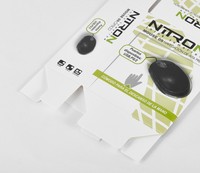 Boîte en papier imprimée haut de gamme pour le rangement de souris d'ordinateur avec gaufrage et revêtement UV, emballage personnalisé durable, vente en gros