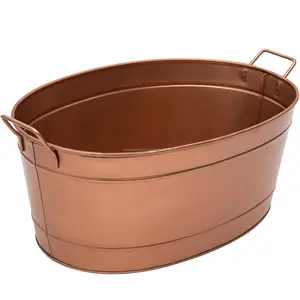 Copper Plated Oval tub