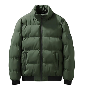 Veste matelassée à col haut de qualité supérieure pour hommes vêtements d'extérieur chauds pour l'hiver tailles plus logo personnalisé divertissement sportif - Product Image 1