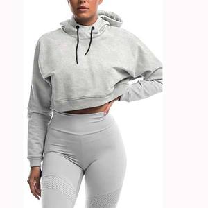 Vente en gros de sweatshirts et sweatshirts à capuche pour femme avec logo imprimé personnalisé Vente en gros de pullover pour femme - Product Image 4