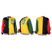 Vestes en laine personnalisées pour hommes, avec patchs en chenille, broderie, style universitaire, hiver, chauffantes, coupe-vent, col en V, doublure en polyester