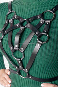 Ceinture harnais en cuir pour femmes ceinture réglable à la mode à la mode et Design parfait porter tous les jours cadeau son LWH-0092 - Product Image 4