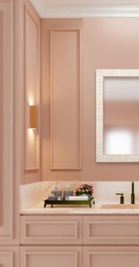 Déclaration élégante de concepteur de miroir de mur de incrustation de résine artisanale de luxe pour les espaces contemporains - Product Image 5