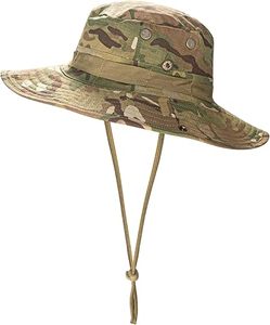 Personnalisé Voyage Chasse Randonnée Camping Équitation Respirant Coton Fait Animal Imprimé Parasol Réglable Unisexe Seau Chapeau - Product Image 1