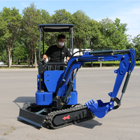 Mini-excavatrice électrique de 1,5 tonne avec batterie au lithium 72V pour travaux agricoles et de construction