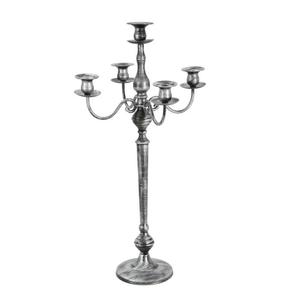 Silver Plated Metal Aluminum <b>Candelabra</b> for Wedding and Christmas Tabletop Decoration Handmade Floor <b>Candelabra</b> - Product Image 3