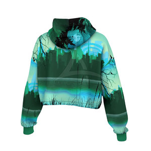 Sudaderas con Capucha Personalizadas para Mujer, Estilo Casual de Invierno, Sublimadas, con Logotipo Frontal, Tejido Ecológico Transpirable de Algodón y Poliéster - Product Image 6