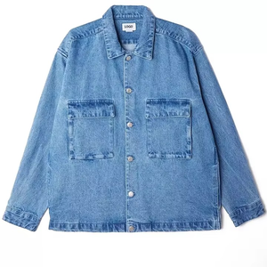 Veste en jean de couleur unie de dernière conception pour hommes veste personnalisée pour hommes veste en jean de marque élégante bonne respirabilité pour hommes en denim - Product Image 1