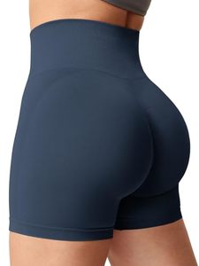 Women's 2 Pcs Short Sleeve <b>Tshirt</b> Pants Cool Dry Compression Wear Scrunch Butt Elastic Waist Sweatsuit Set Quick-drying Fabric - Product Image 1