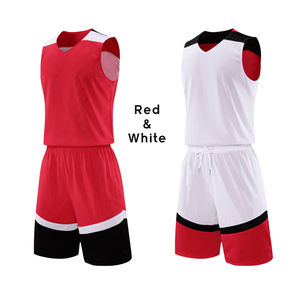 Camisetas de Baloncesto Reversibles con Logotipo Personalizado, Chalecos de Secado Rápido, Transpirables, Antibacterianos, 100% Poliéster, Conjuntos Digitales - Product Image 5