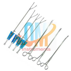 Instruments de chirurgie cardiaque minimalement invasifs Pinces à tissus de thoracotomie 7PCs Set Instruments de chirurgie cardiaque valvulaire réutilisables - Product Image 1