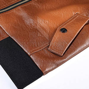 Nuevo diseño de tendencia Chaqueta de cuero de calidad superior para hombres Chaqueta de moda de cuero puro para venta en línea - Product Image 6