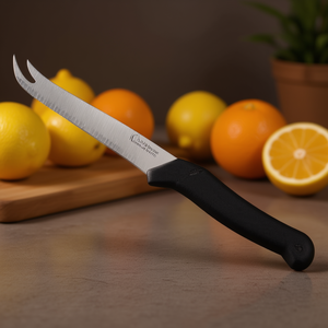 Cuchillo de Cocina CASA Black and Chrome BV90740 de Acero Inoxidable, Cuchillo para Cítricos de 12 cm, Herramienta para Frutas y Verduras - Product Image 3