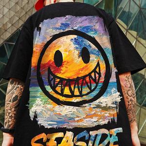 New Cyberpunk Tshirt Custom Made Men's Oversized Techwear Graphic T-Shirt Waterproof Streetwear Custom Logo <b>Tech</b> Ninja TShirt - Product Image 2