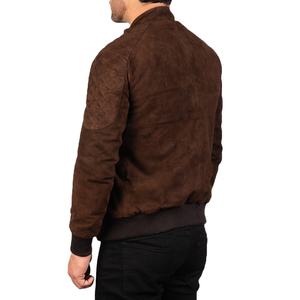 Veste en cuir de motard tissée et enduite, au meilleur design, personnalisée pour hommes, col montant, logo frontal, capuche, en cuir de vache, respirante et coupe-vent - Product Image 3