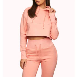 Sweat à capuche pull pour femmes Offre Spéciale de haute qualité sweat-shirt de gymnastique personnalisé avec hauts à cordon respirant et décoration d'insigne d'hiver - Product Image 1