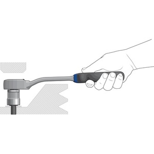 Llave de Trinquete Reversible GEDORE 1993 U-20 G de 1/2 Pulgada y 60 Dientes, Herramienta de Taller con Palanca - Product Image 4