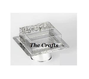 <b>Acrylic</b> High Quality Serving Tray with <b>Lid</b> and Metal Knob Customized Shape & Size Custom Logo Bulk - Product Image 5